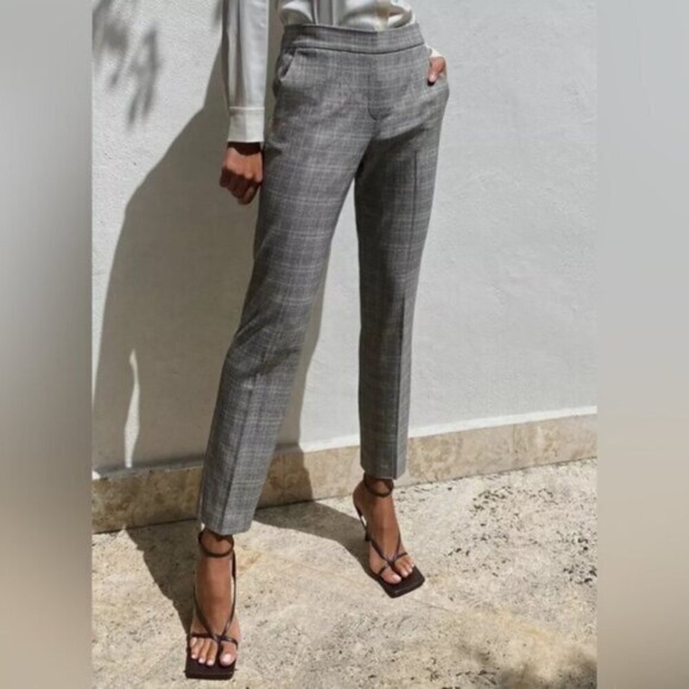 Aritzia Babaton Conan Pants Houndstooth Print business casual office preppy